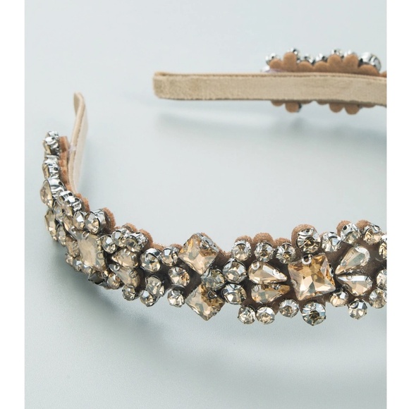 Luxe Rhinestone Statement Party Evening Holiday Headband - Picture 4 of 6